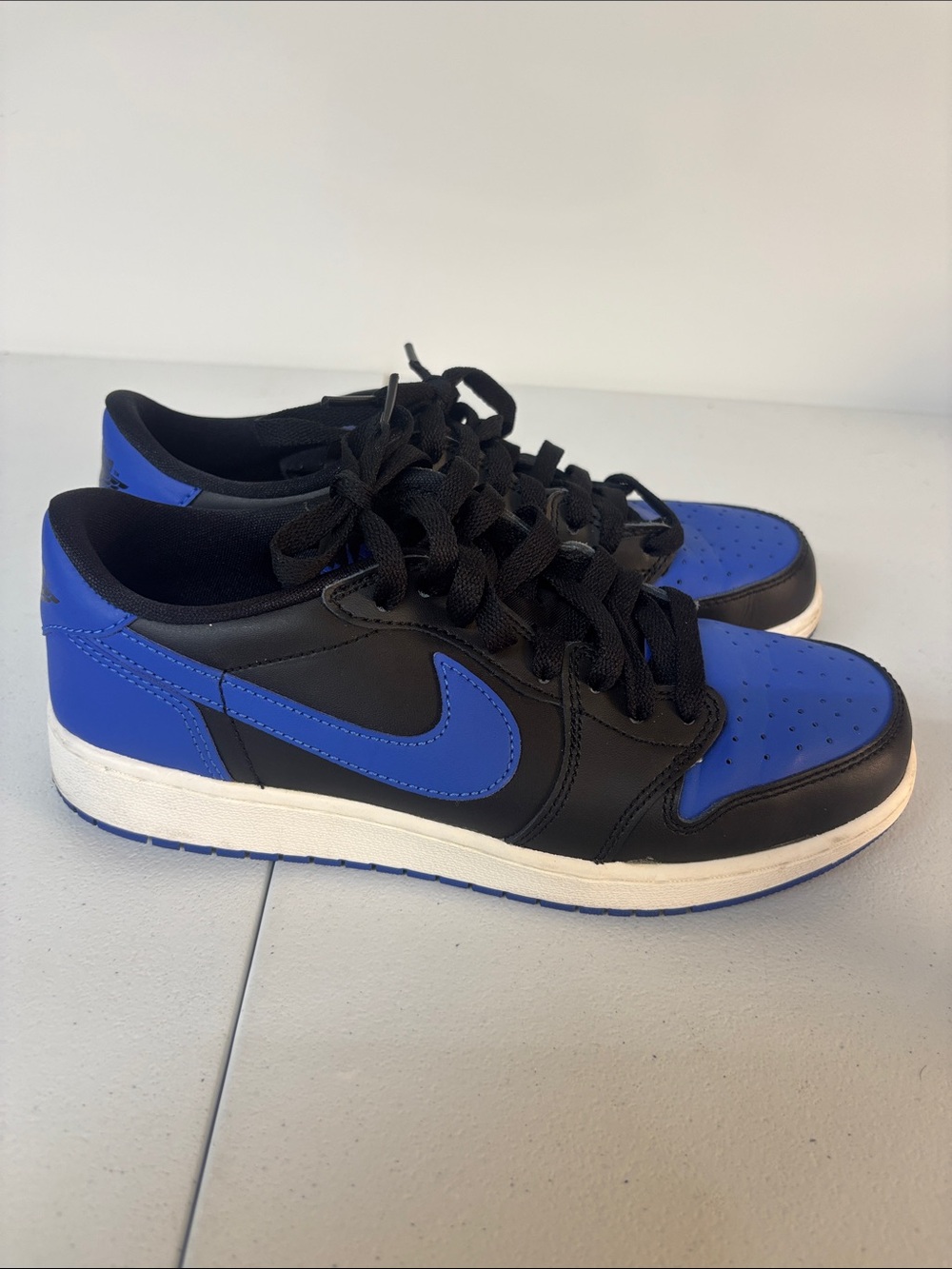 Nike Kids Low-Top Sneakers - Black & Royal Blue